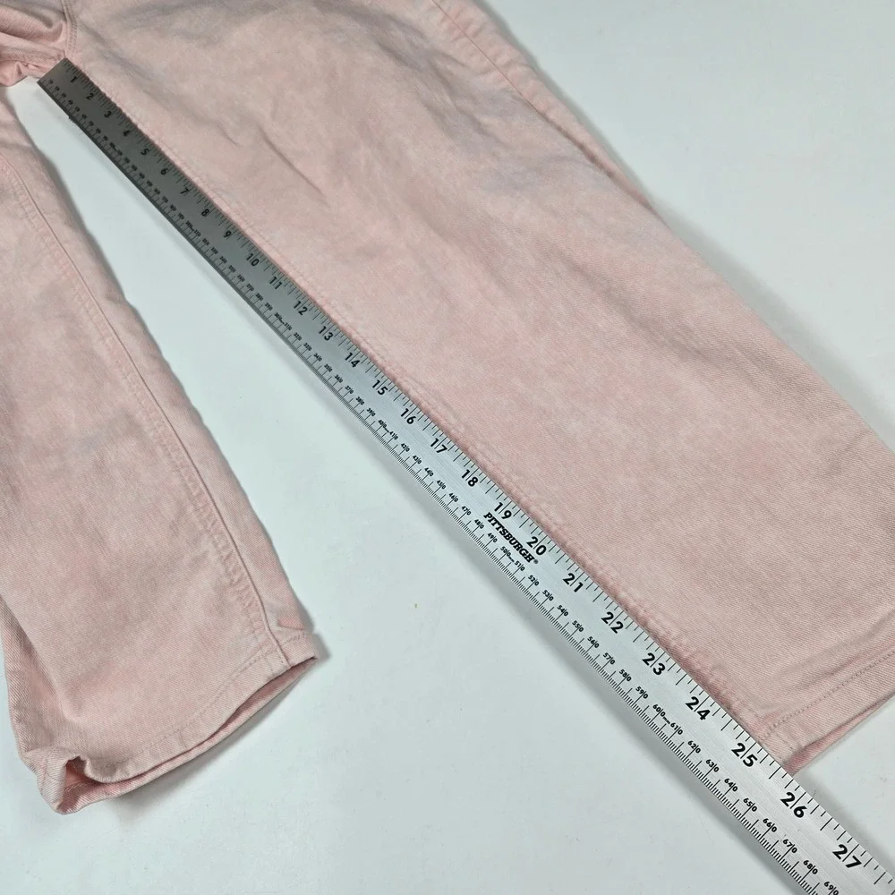 Current Elliott Tapered Jeans Womens 23 Barrel Pink High Rise Denim Pante - Picture 9 of 9